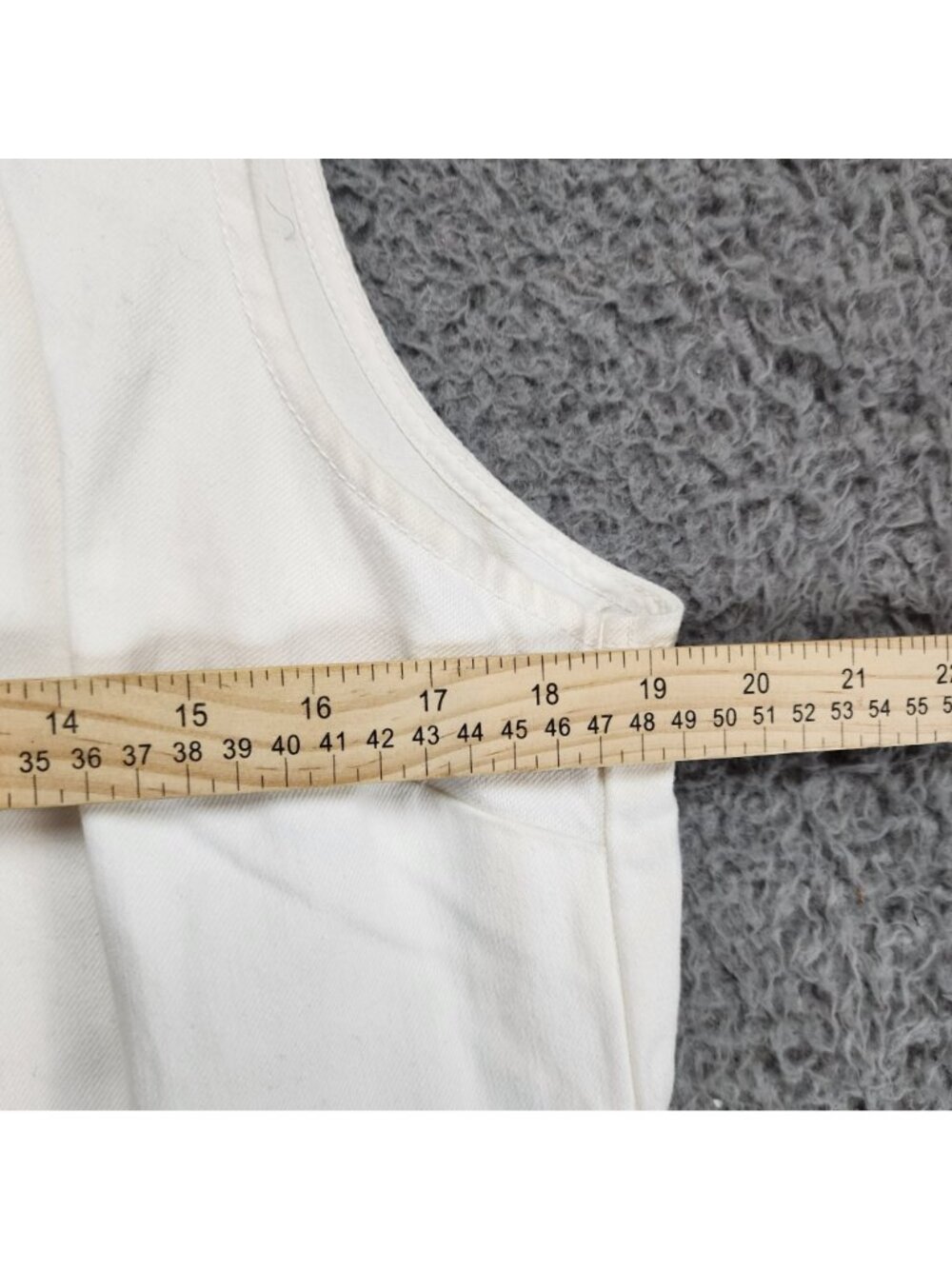 J. Crew Dress Womens 8 Cream Denim Sleeveless 100% Cotton *Read* - Picture 7 of 10
